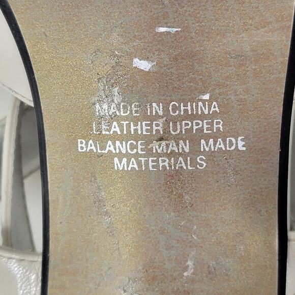 Apostrophe Cate Heels Womens 7.5 White Leather Square Toe Bridal‎ Wedding Party - Picture 15 of 16